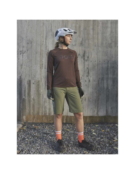 Spodenki rowerowe poc w's essential enduro shorts - zielony