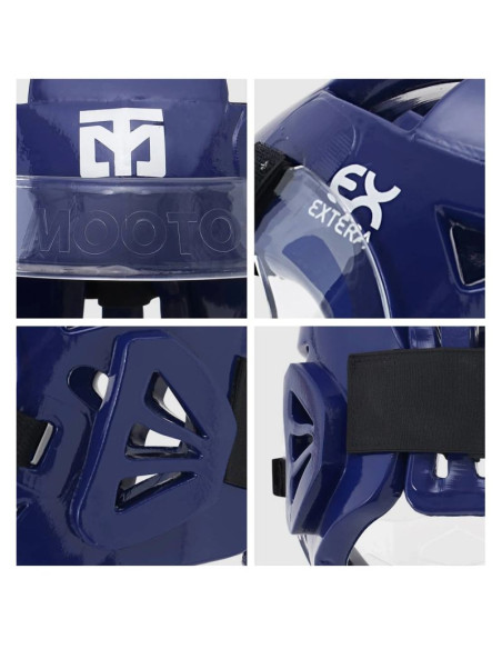 Kask z osłoną twarzy extera 3 pro world taekwondo (wt) | mooto