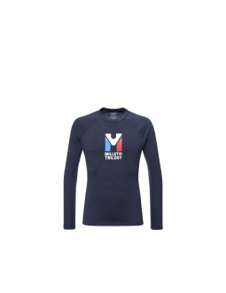 Koszulka męska millet trilogy wool ts ls m granatowa
