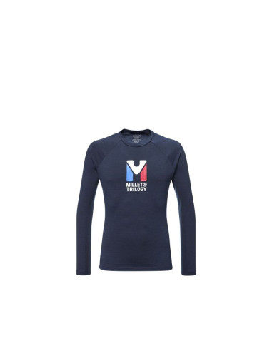 Koszulka męska millet trilogy wool ts ls m granatowa