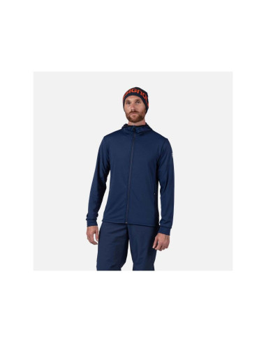 Bluza męska rossignol mid layer thin granatowa