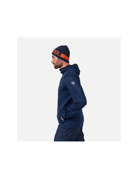 Bluza męska rossignol mid layer thin granatowa
