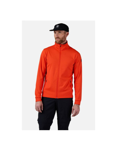 Bluza męska rossignol mid layer thin pomarańczowa