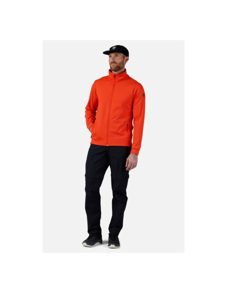 Bluza męska rossignol mid layer thin pomarańczowa