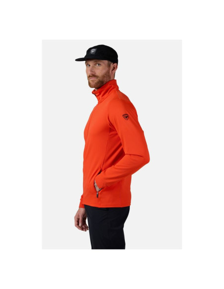 Bluza męska rossignol mid layer thin pomarańczowa