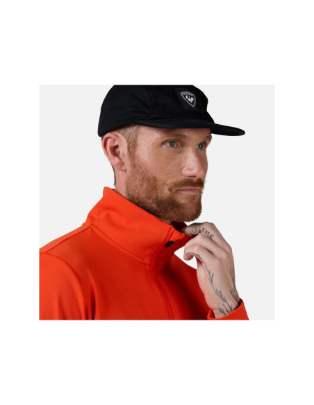 Bluza męska rossignol mid layer thin pomarańczowa