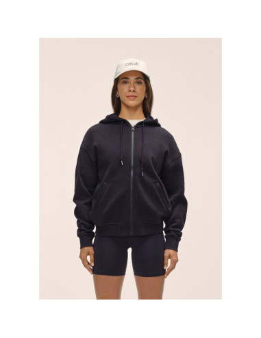 Bluza damska casall casual zip hoodie kolor czarny