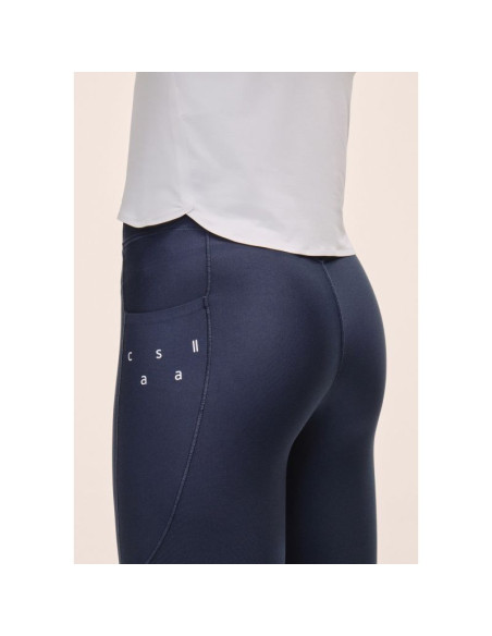 Legginsy treningowe damskie casall pure pocket high waist tights kolor niebieski