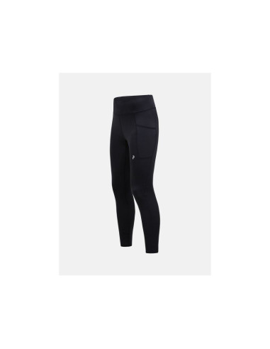 Legginsy damskie peak performance w flow tights kolor czarny