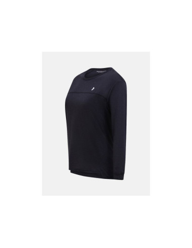 Koszulka peak performance w trail wool blend ls czarny