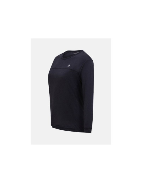 Koszulka peak performance w trail wool blend ls czarny