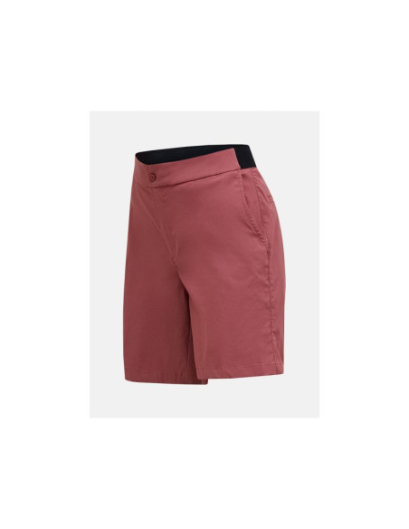Szorty damskie peak performance w player shorts kolor czerwony