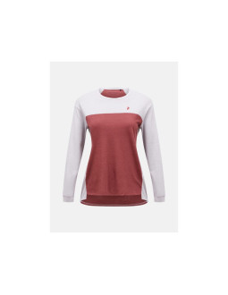 Koszulka damska peak performance w trail wool-blend longsleeve kolor szary