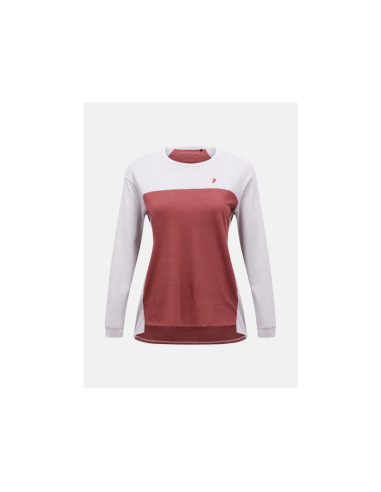 Koszulka damska peak performance w trail wool-blend longsleeve kolor szary