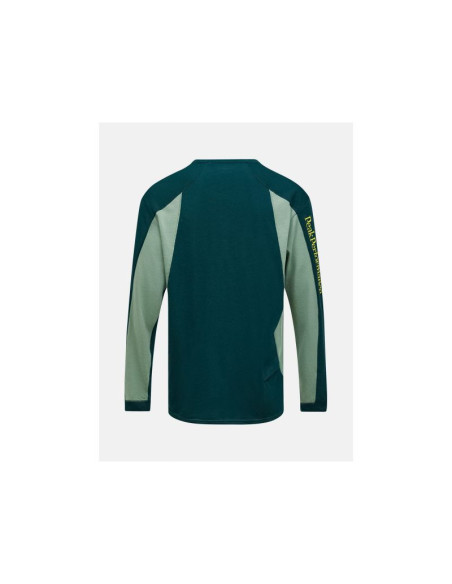 Koszulka męska peak performance m trail wool-blend longsleeve kolor zielony