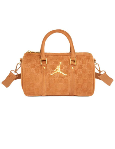 Torebka damska air jordan suede monogram mini duffel 3l cognac - ma09209-x6x
