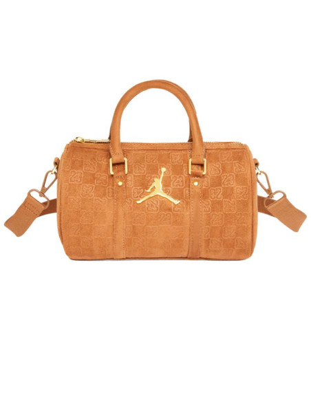 Torebka damska air jordan suede monogram mini duffel 3l cognac - ma09209-x6x