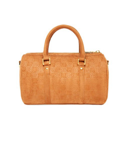 Torebka damska air jordan suede monogram mini duffel 3l cognac - ma09209-x6x 2