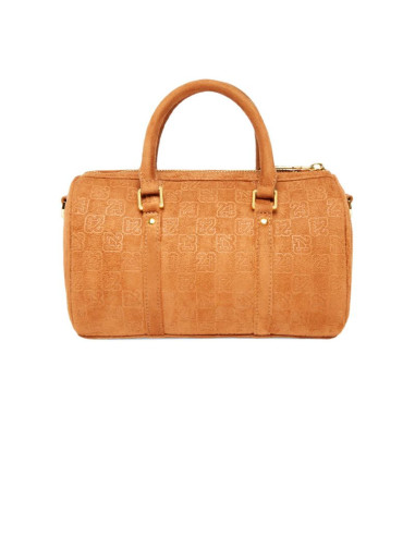 Torebka damska air jordan suede monogram mini duffel 3l cognac - ma09209-x6x