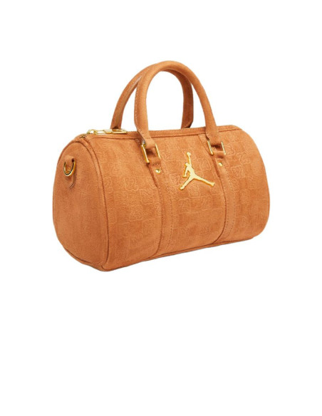 Torebka damska air jordan suede monogram mini duffel 3l cognac - ma09209-x6x