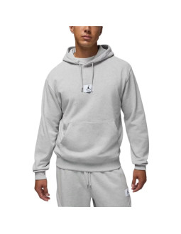 Bluza z kapturem air jordan flight fleece hoodie szara - fv7247-050