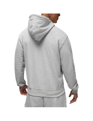Bluza z kapturem air jordan flight fleece hoodie szara - fv7247-050