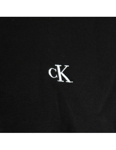 Bluza dresowa calvin klein zip fleece hoodie logo tape black - lz04re285g-ub1
