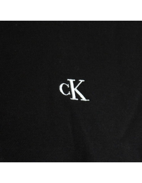 Bluza dresowa calvin klein zip fleece hoodie logo tape black - lz04re285g-ub1