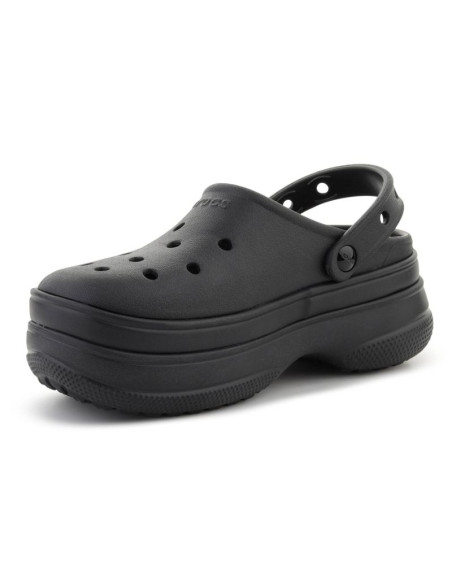 Crocs classic stacked clog black/black 211355-060