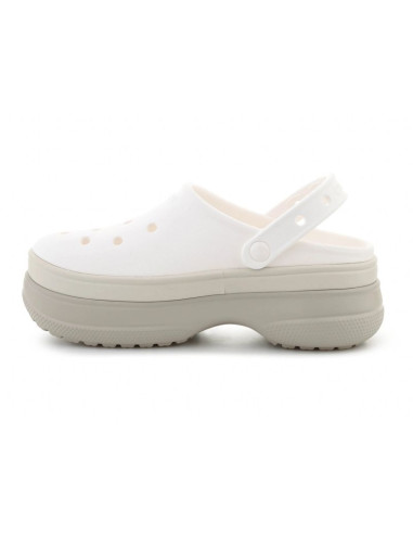 Crocs classic stacked clog chalk 211355-0wv