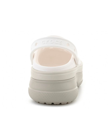Crocs classic stacked clog chalk 211355-0wv