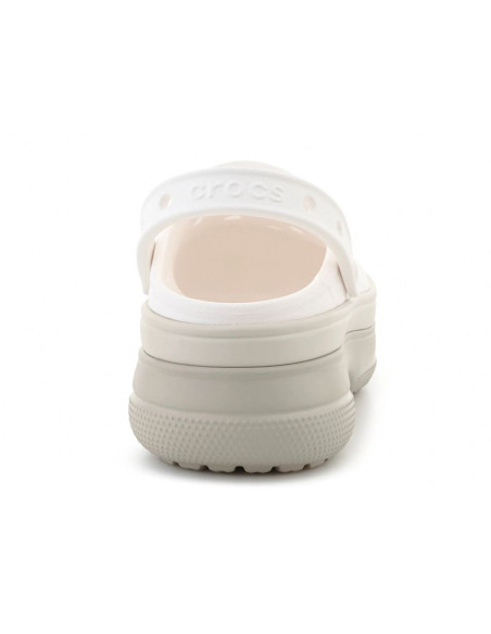 Crocs classic stacked clog chalk 211355-0wv