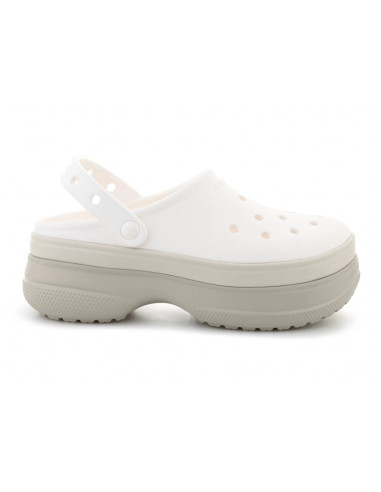 Crocs classic stacked clog chalk 211355-0wv
