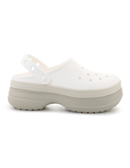 Crocs classic stacked clog chalk 211355-0wv