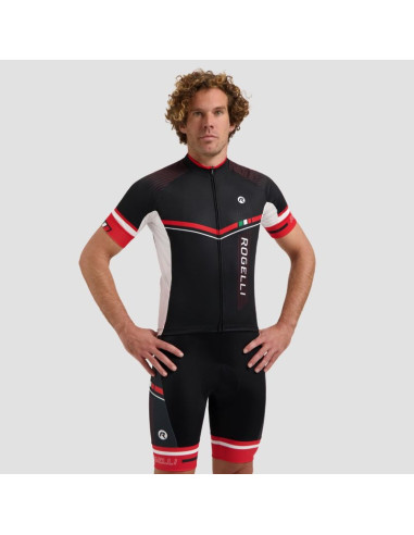 Rogelli koszulka gara mostro ii czarno-czerwo 4xl
