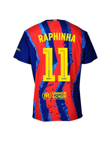 Fc barcelona raphinha komplet koszulka spodenki junior box 2025/26 bc59er