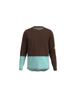 Koszulka rowerowa poc m's motion air l/s jersey brązowa