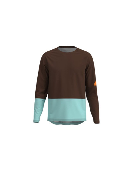 Koszulka rowerowa poc m's motion air l/s jersey brązowa