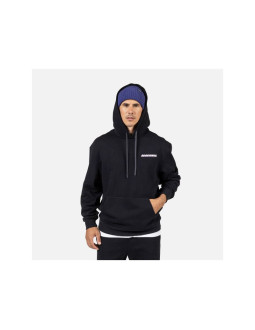 Bluza męska męska rossignol waterfall h relax sweatshirt czarna