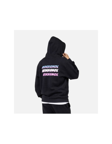 Bluza męska męska rossignol waterfall h relax sweatshirt czarna