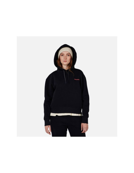 Bluza damska rossignol w waterfall h relax sweatshirt czarna