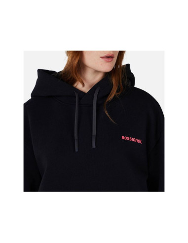 Bluza damska rossignol w waterfall h relax sweatshirt czarna