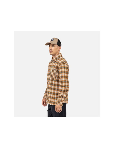Koszula męska rossignol ranch plaid shirt szara