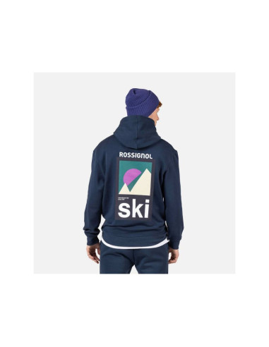Bluza męska rossignol waterfall h relax sweatshirt granatowa