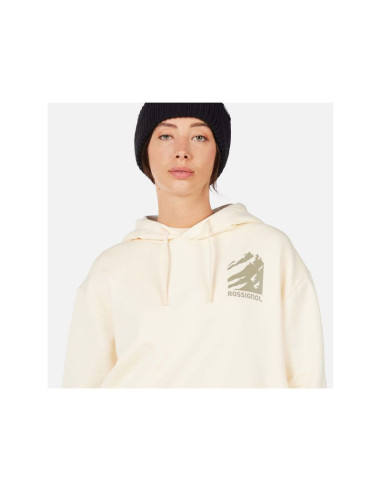 Bluza damska rossignol w waterfall h relax sweatshirt biała
