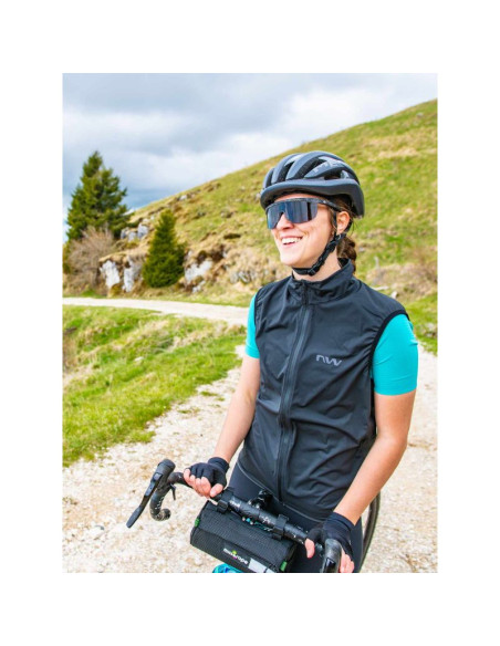 Kamizelka rowerowa northwave rainskin vest ciemny szary