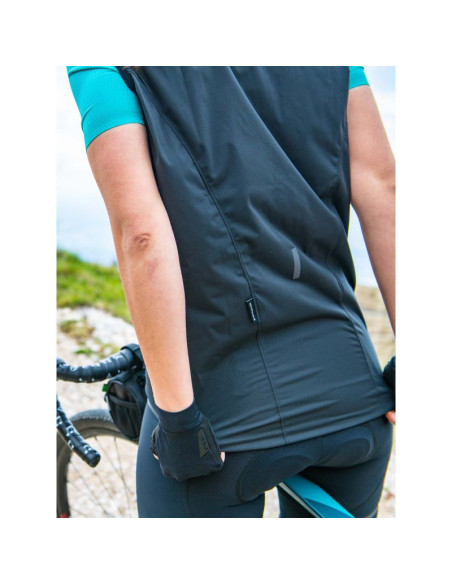 Kamizelka rowerowa northwave rainskin vest ciemny szary