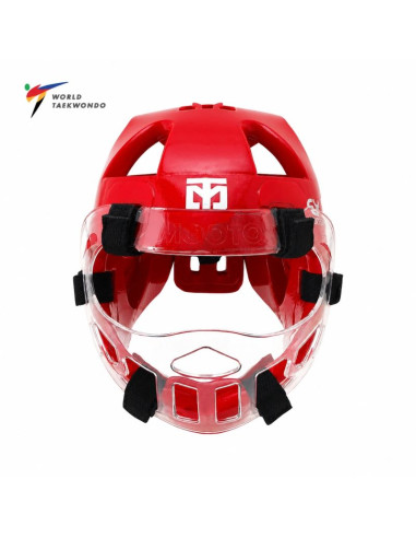 Kask z osłoną twarzy extera 3 pro world taekwondo (wt) | mooto