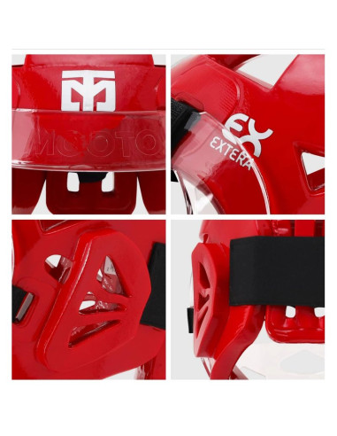 Kask z osłoną twarzy extera 3 pro world taekwondo (wt) | mooto
