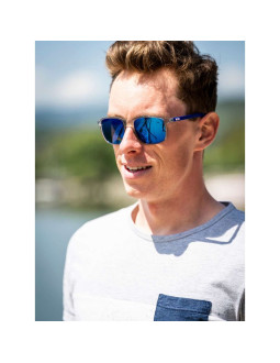 Okulary julbo creek polarized 3cf grey translu / blue metal 2
